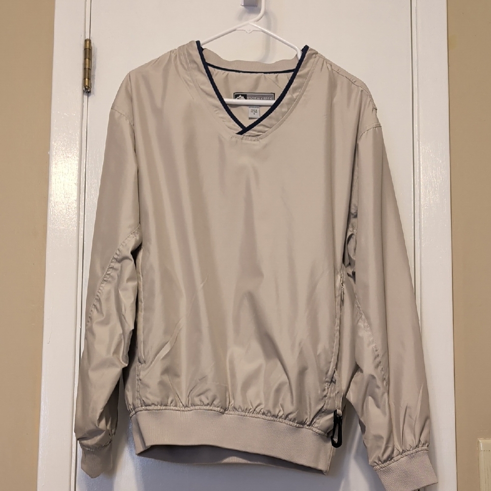 Men's Beige Windbreaker Jacket